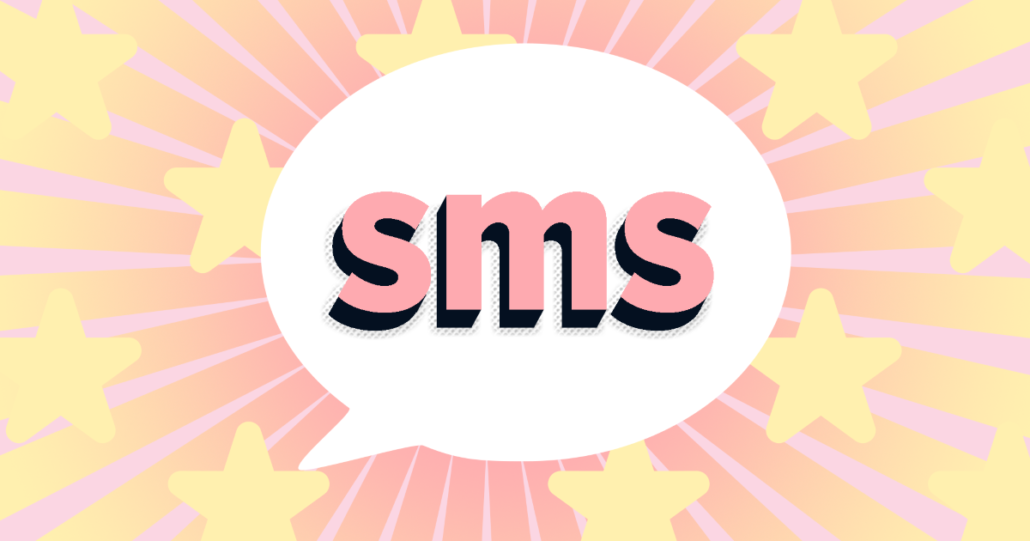 Le SMS, un outils efficace, puissant et polyvalent. Image SMS en super-héros