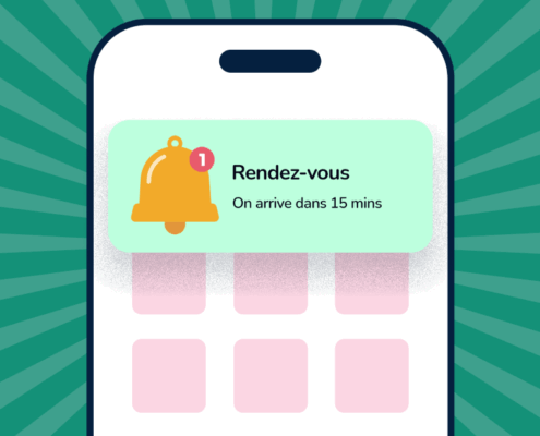 SMS pour informer ses client d'une visite